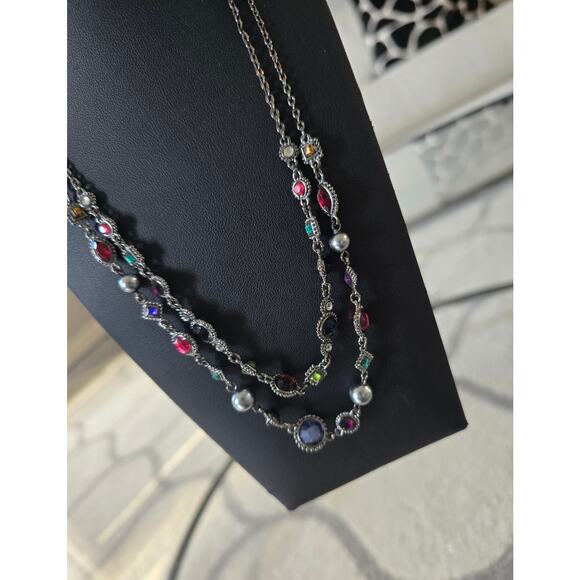 Peyote Bird Silver Colorful Stone Necklace NWT - Picture 4 of 4